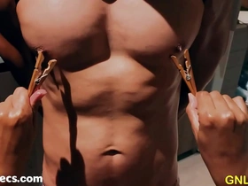 Nipple worship makes him horny and he is on the edge.
