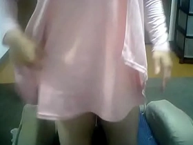 Yorik the crossdresser masturbates in this video.
