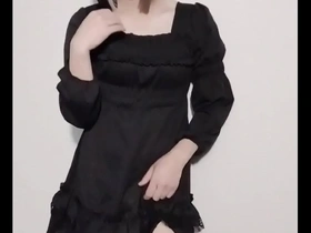 Japanese crossdresser in sexy female costume