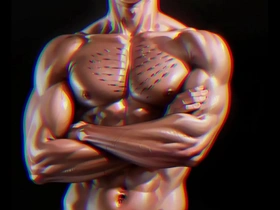 Gay nudism anime with muscular man Jaguar Otorongo.