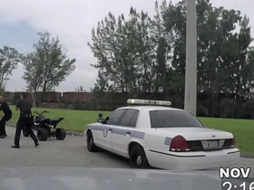 Black thug gets punished by the cops in a gay patrol video