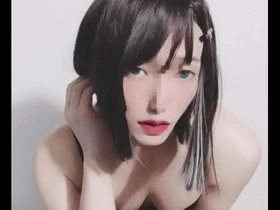 Japanese crossdressers in sexy costumes