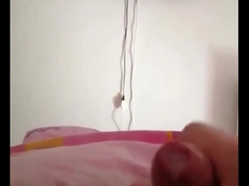 Giving a handjob to a Japanese man