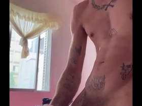Young and straight twink showing off his body and skills.
