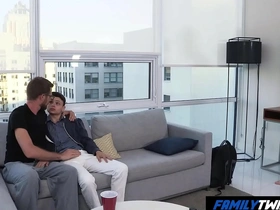 A gay stepson’s secret: a family threesome.