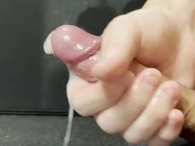 Japanese Kakkar201 presents gay masturbation part 1 with lotion and cum finale