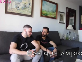 Straight guy tries out gay for pay with his straight looking best friend.
