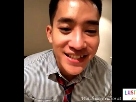 Video call with a handsome Thai man