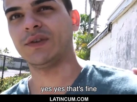 Straight Spanish Latino jock gets gay anal sex for money