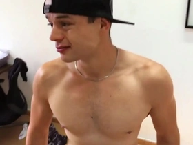 Muscular Czech stud gets dirty in a bareback POV gay sex video in exchange for money.