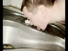 Gay boy gets humiliated while giving a blow job in a public beach restroom