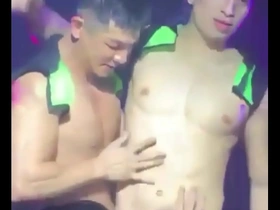 Asian strippers Allen and Enzo dance sexy.