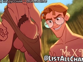 Gay animation with Mailo and Tarzan in sexual experience