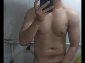 Asian gigolo with big dick, solo performance