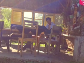 Solo boy Hansel Thios outdoor adventure at the Beauty Garden