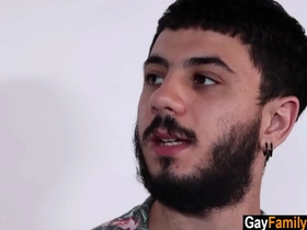 Stepson has rough sex with muscular stepfather in gay porn video