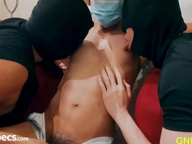 Nipple worship and muscle worship with an Asian hunk