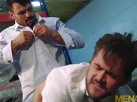 Jean Franko has his associate Mike De Marko in his office for some hot sex.