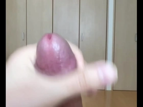 Close up bukkake fetish masturbation with cum and cock worship
