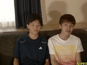 Young Asian man masturbates and gives blow job in this amateur video.