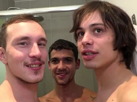 Hot gay scene with Tiktoker boys in action