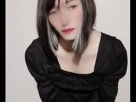 A feminine male in a Japanese setting