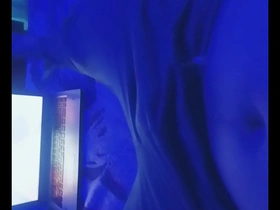 Young gay amateur shows off his skills with a bathroom blowjob