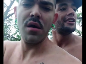 Ameteur couple enjoys oral and penetrative sex on a white pedestal.