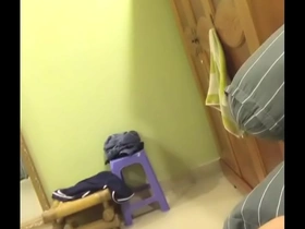 Gay man from Vietnam gives blow job to step brother with an erection.